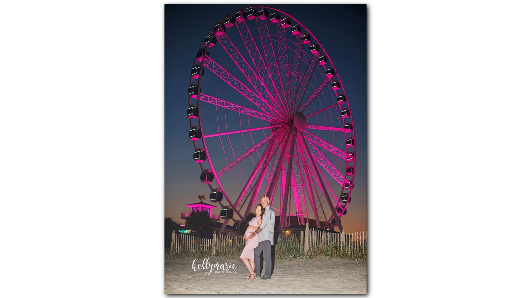 The Skywheel Is Lit And Its A Girl Nj Couple Does Gender Reveal At Myrtle Beach